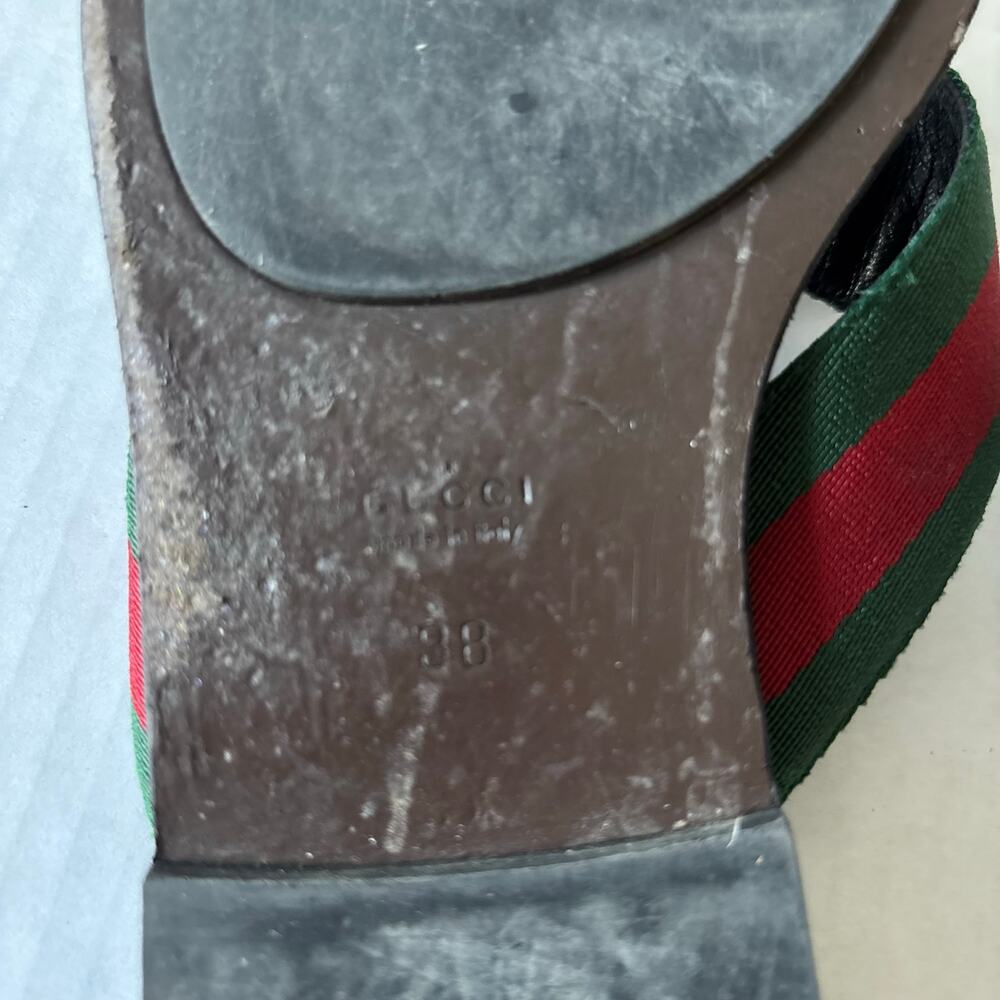 Gucci Kika Interlocking Gg Web Stripe Flat Thong … - image 8